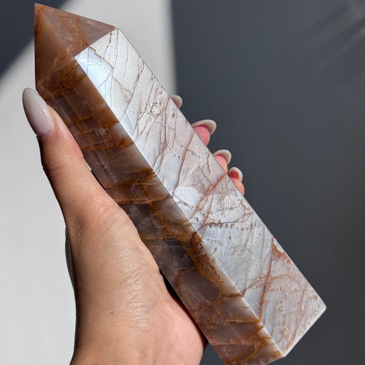 Peach Moonstone Tower (L) #3