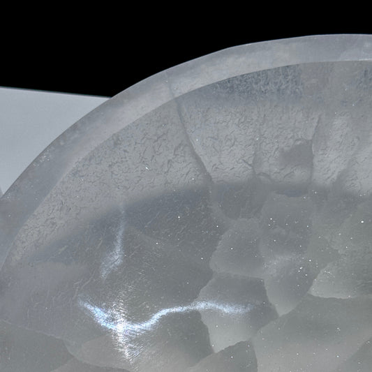 Selenite Round Bowls 8”