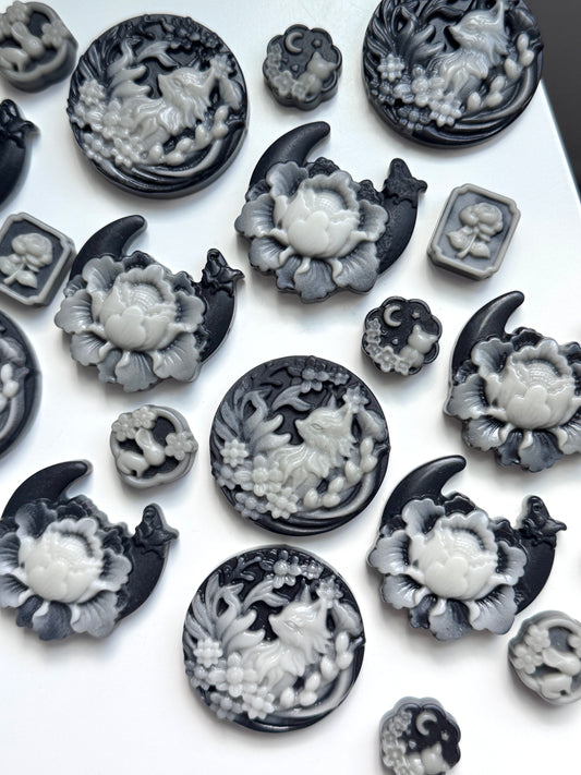 taiji stone carving crystal carving black and white