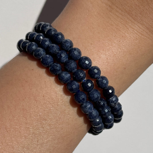 Faceted Blue Sapphire Bracelets