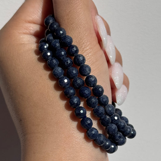 Faceted Blue Sapphire Bracelets