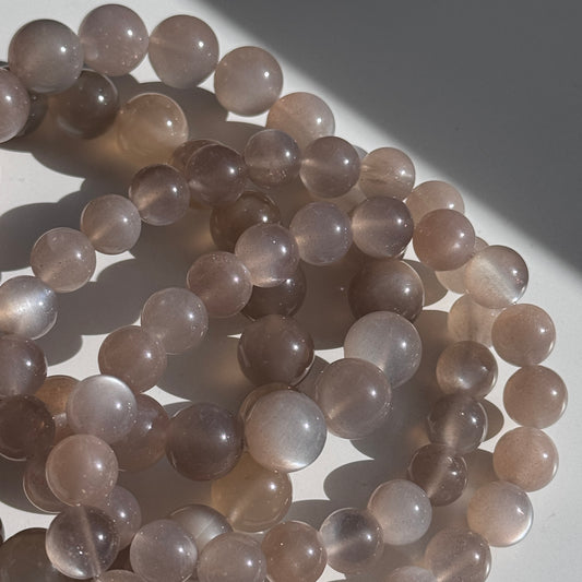 high quality beige moonstone bracelets crystal bead bracelets