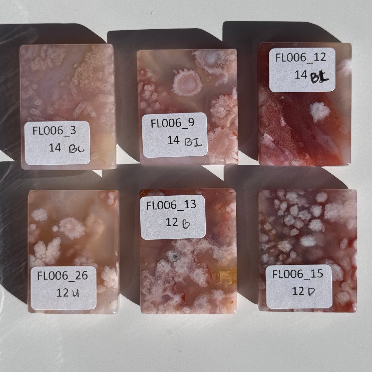 flower agate pocket stone