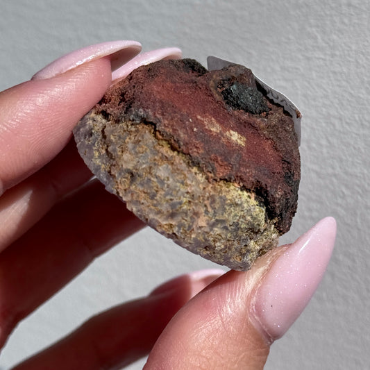 starry night agate geode polished