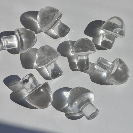 Clear Quartz Mushroom Carving