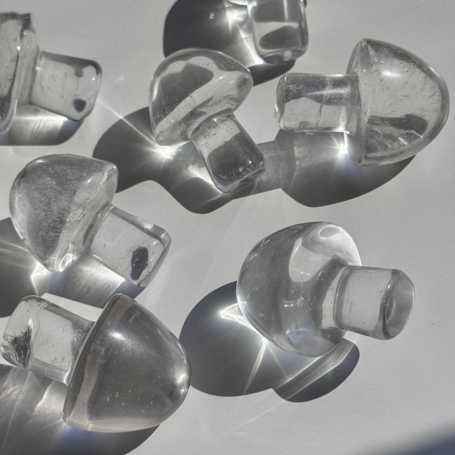 Clear Quartz Mushroom Carving