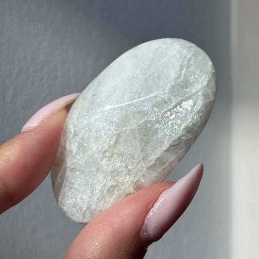 gem natrolite polished freeform