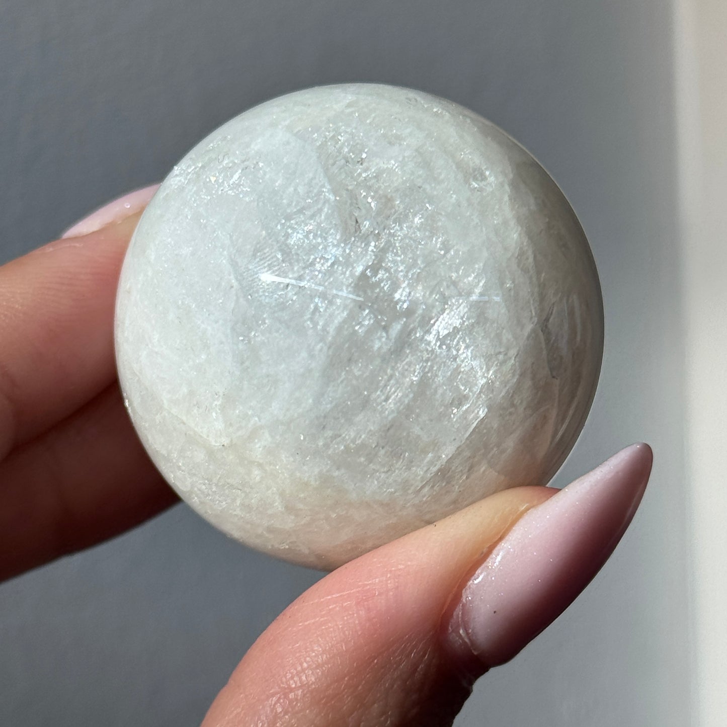 gem natrolite sphere