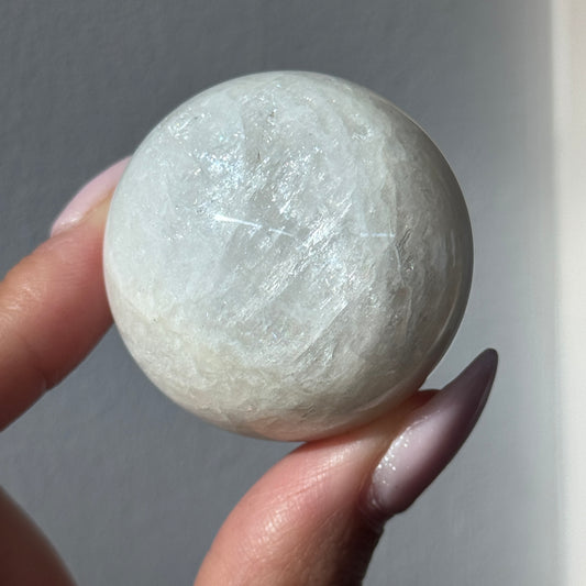 gem natrolite sphere