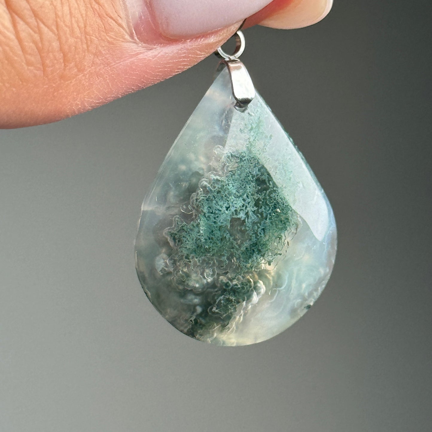 Moss Agate Pendant (M)