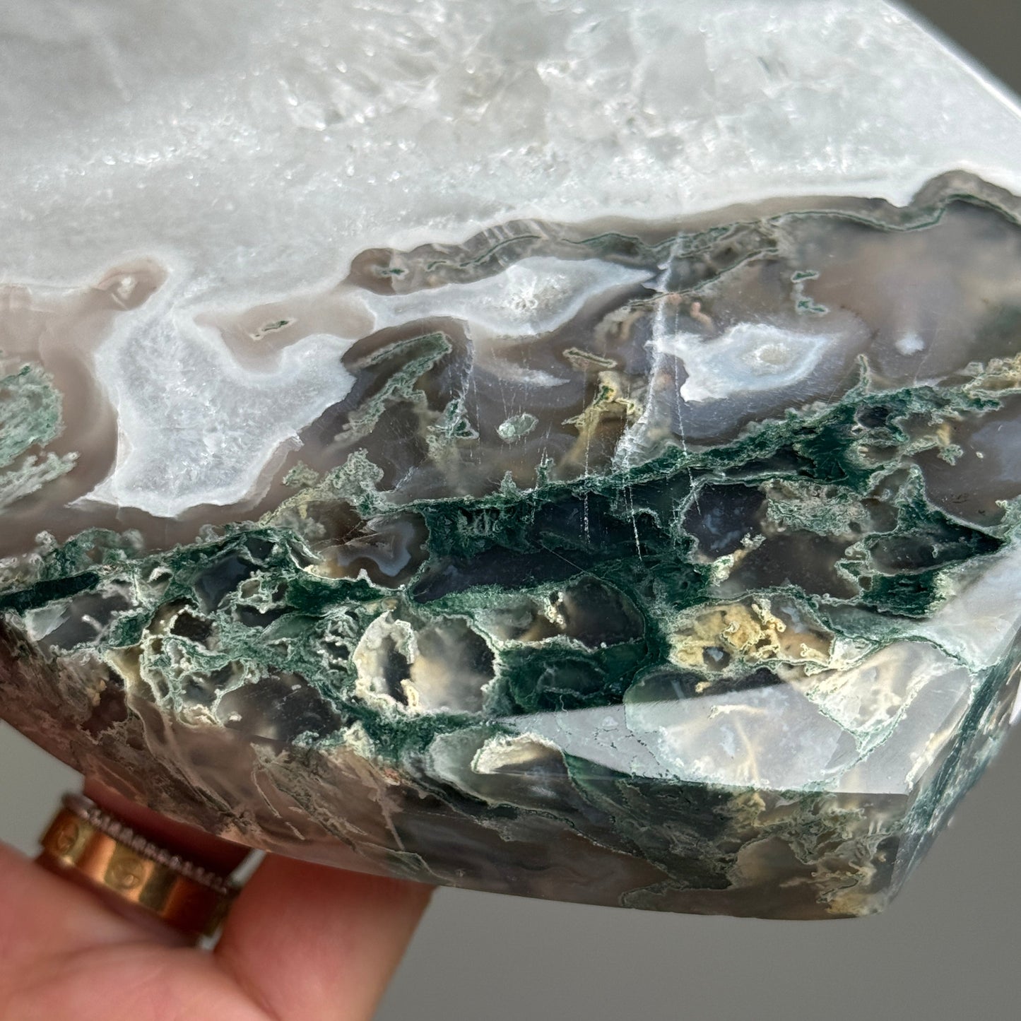 XL Moss Agate Flame #8