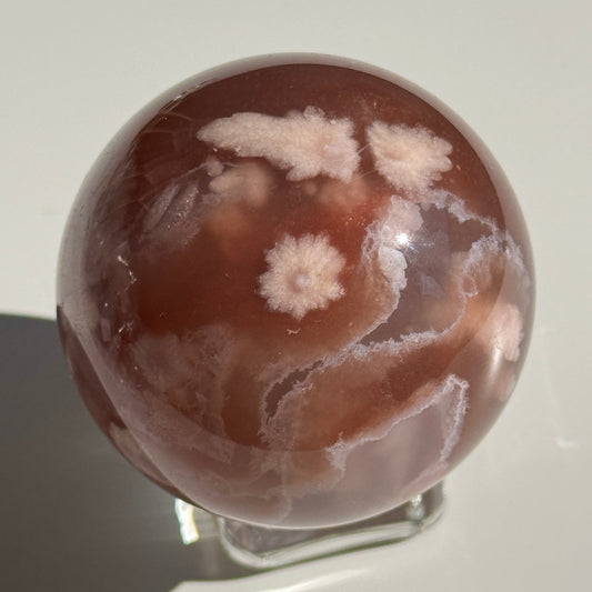 AAA Flower Agate Sphere #19