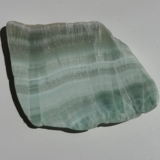 Green Aragonite Slab (Mine La Profunda, Carmenes, Leon) #8