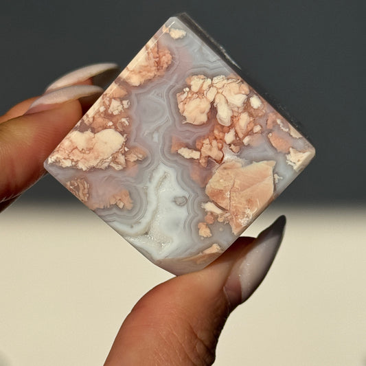 Cotton Candy Agate Cube (S) #3