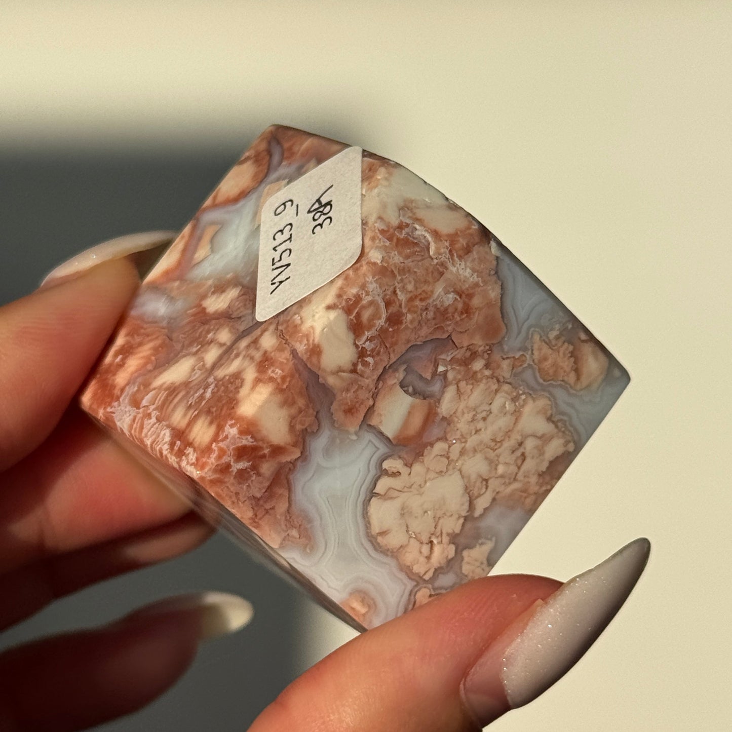Cotton Candy Agate Cube (S) #9