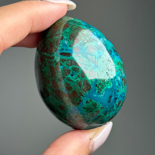 Chrysocolla Malachite Cuprite Egg Egg #5