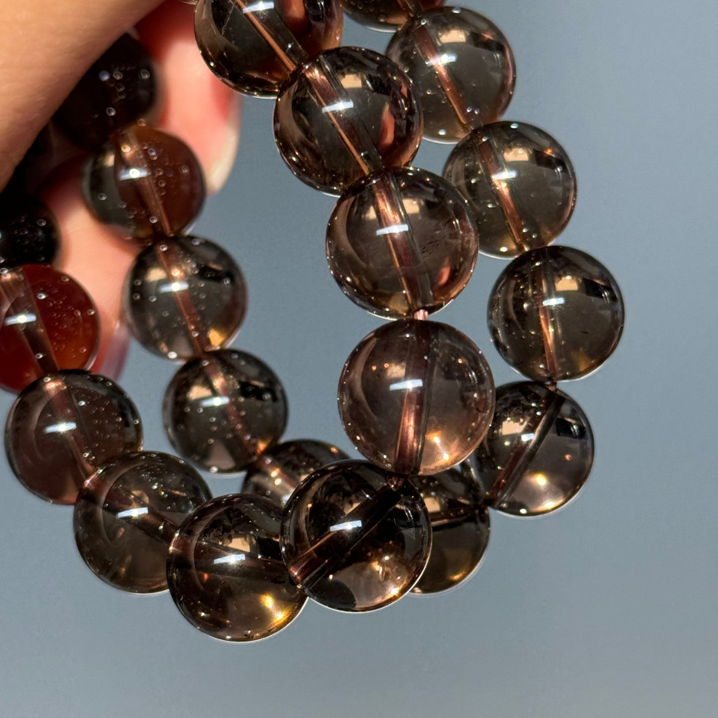 HQ Smoky Quartz Bracelets (various bead sizes)