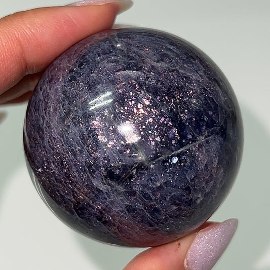 Bloodshot Iolite Spheres