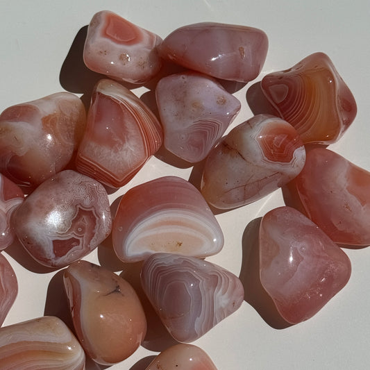 Apricot Agate Tumbles (Set of 2)