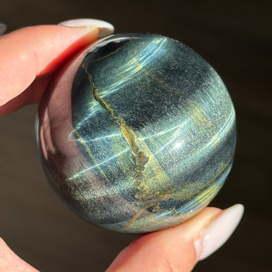 Blue Tigers Eye Sphere #2