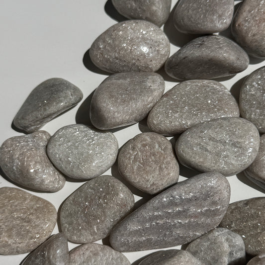 White Aventurine Tumbles (Set of 2)