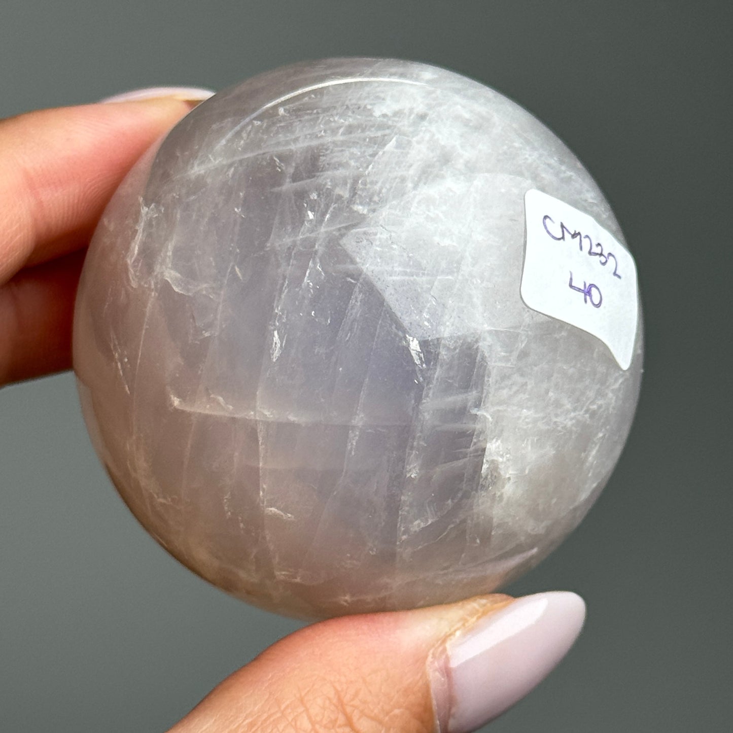 Blue Rose Quartz Sphere #2