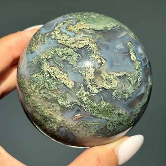 Moss Agate Sphere #5