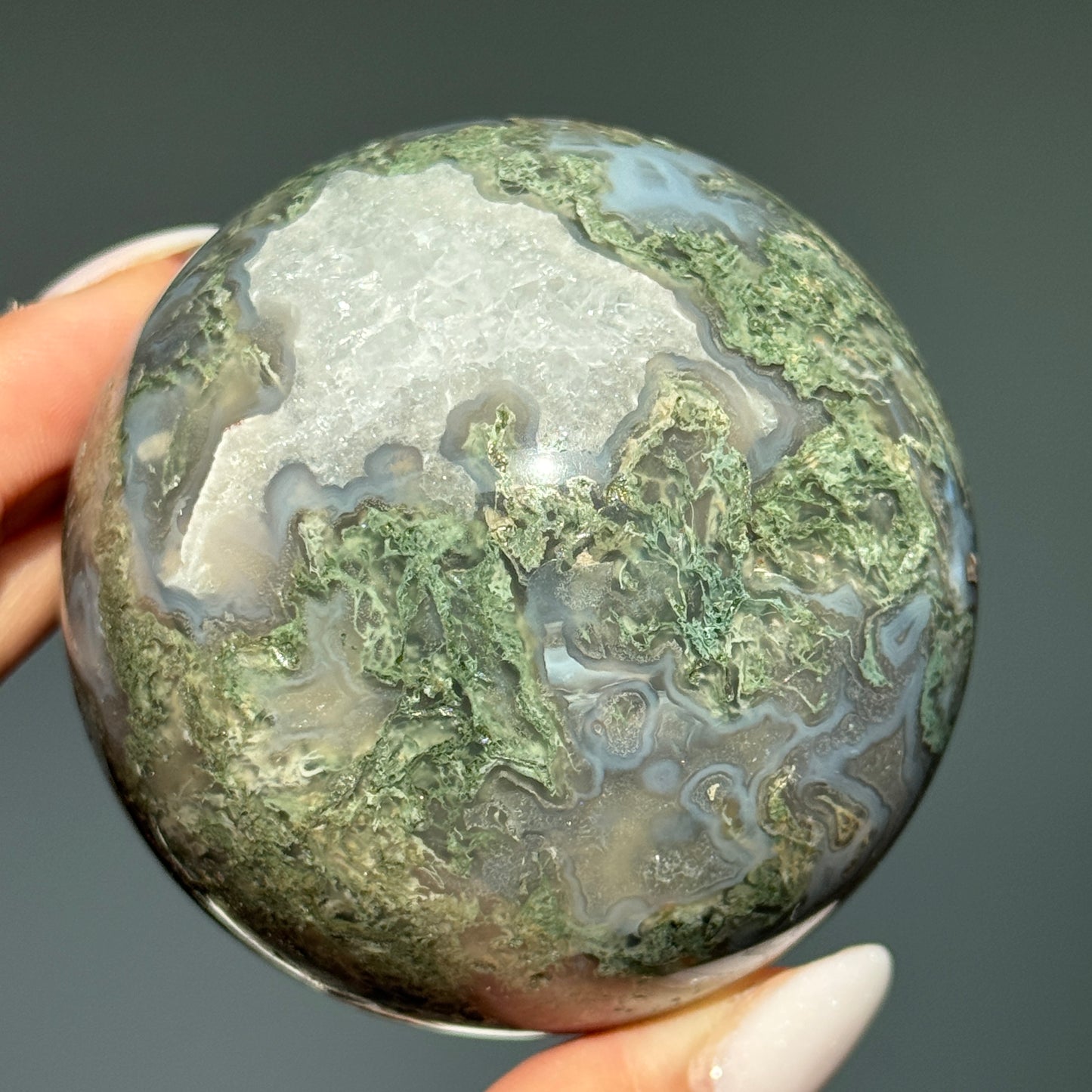 Moss Agate Sphere #5