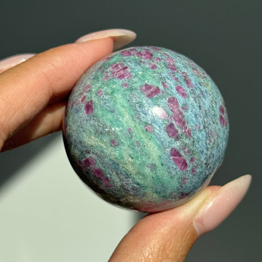 Ruby Fuchsite Kyanite Sphere #3