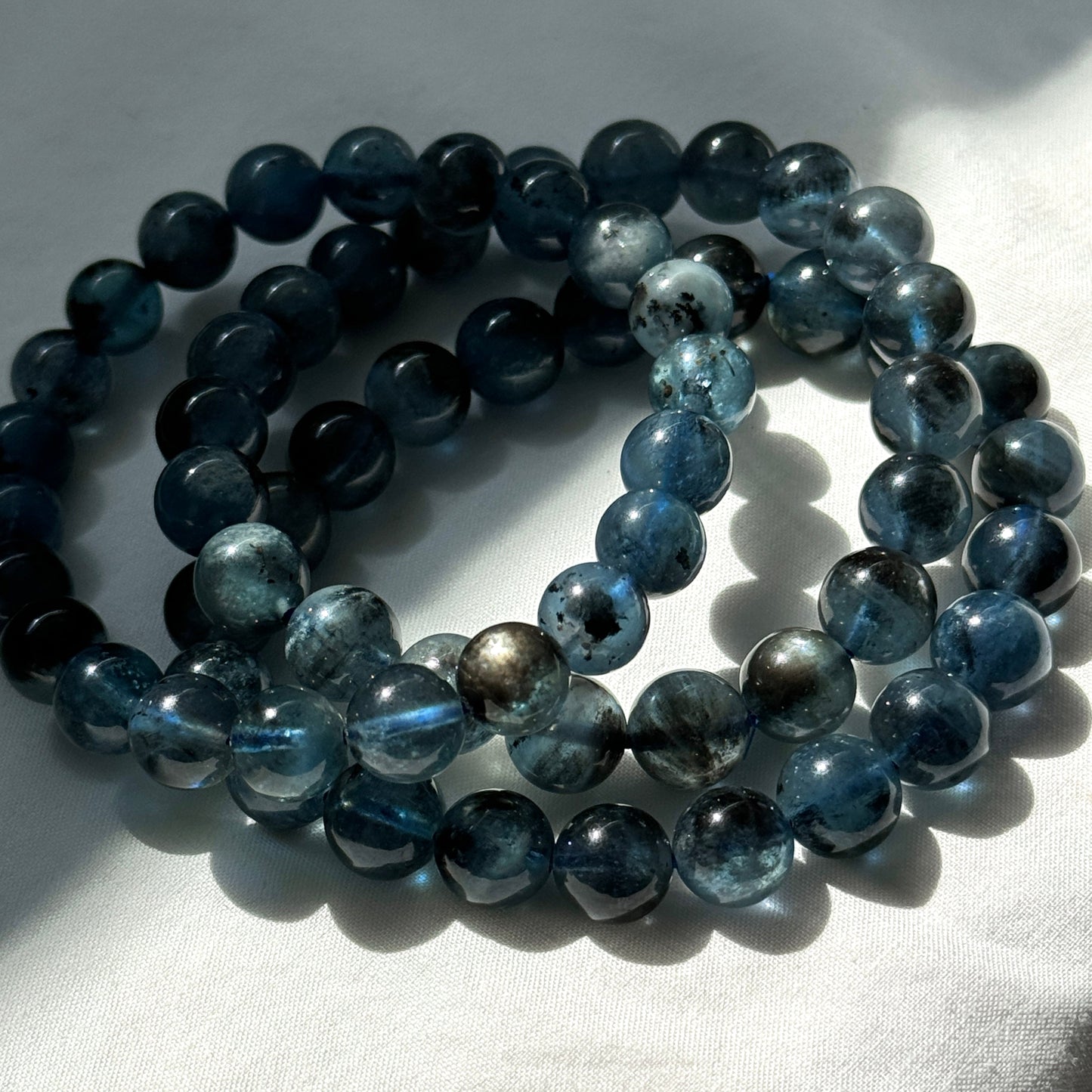 Devil's Aquamarine Bracelets (various bead sizes)