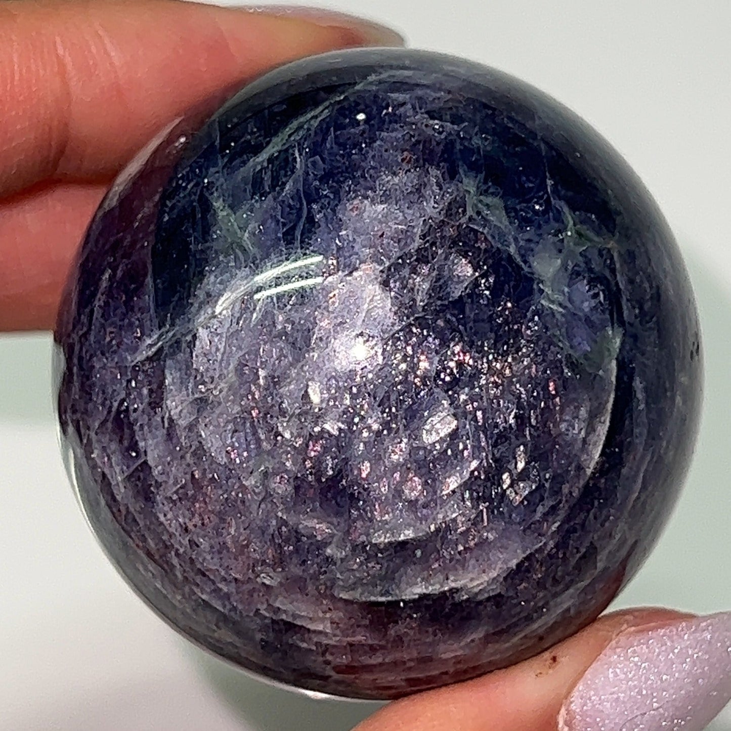 Bloodshot Iolite Spheres