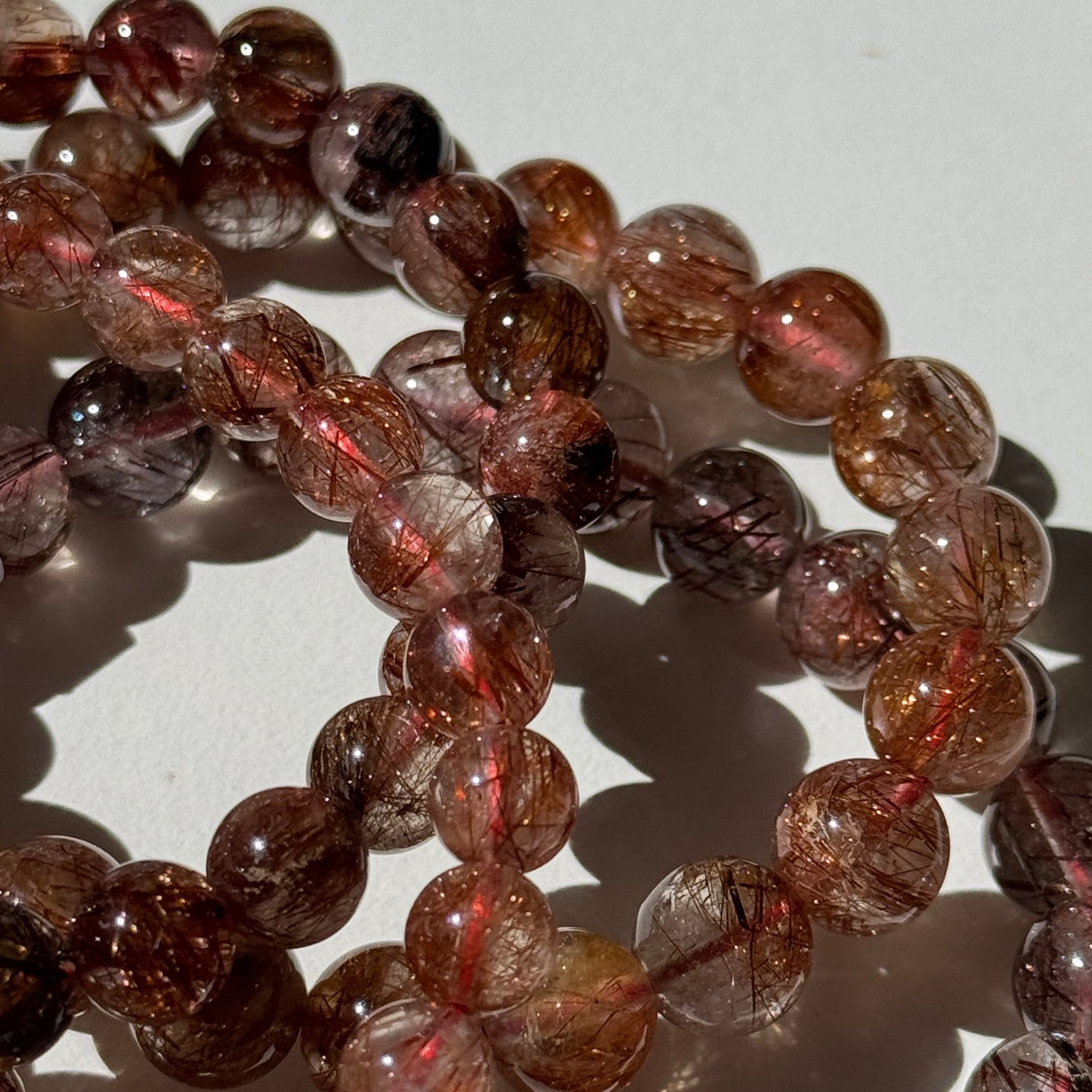 Copper Rutile Bracelets (various bead sizes)