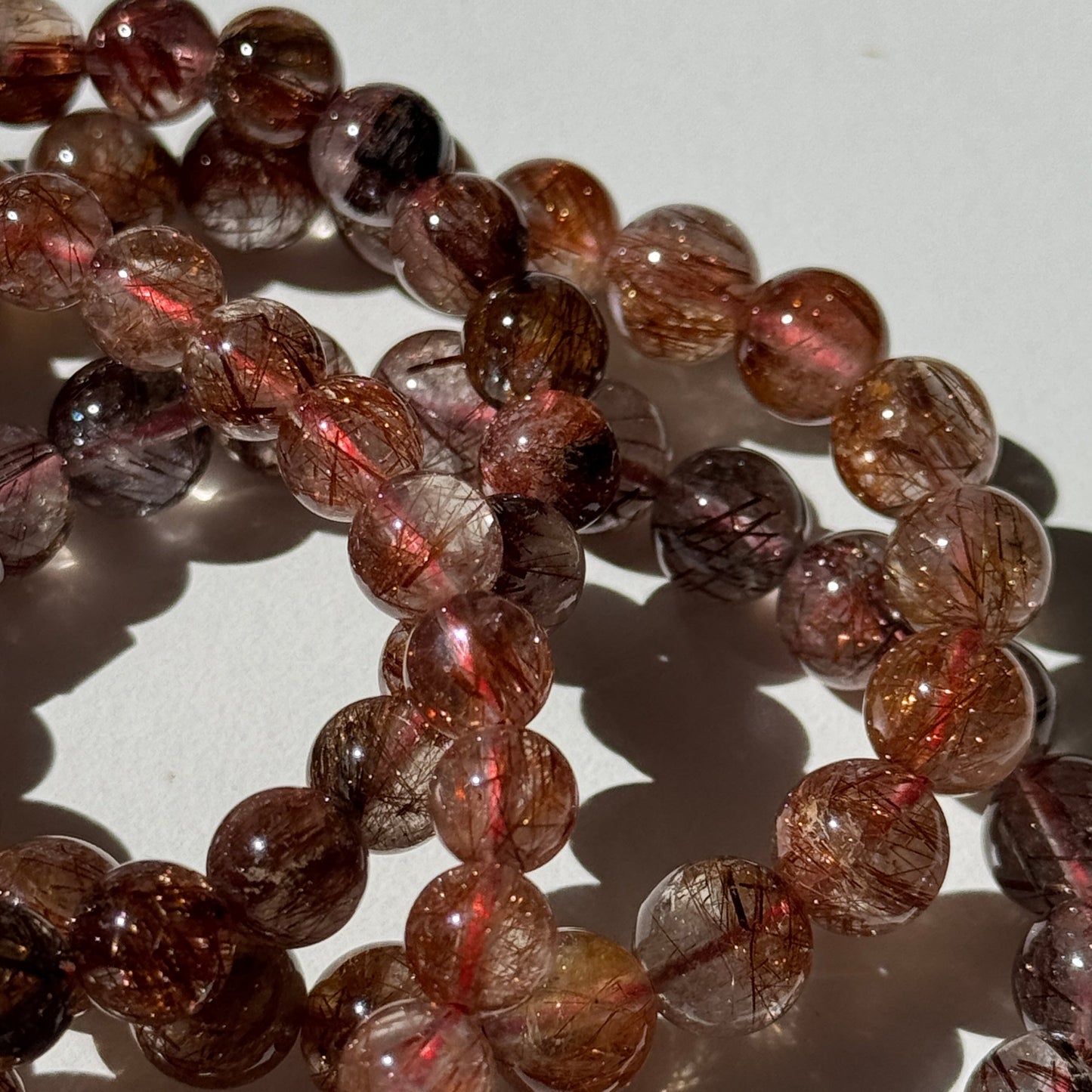 Copper Rutile Bracelets (various bead sizes)