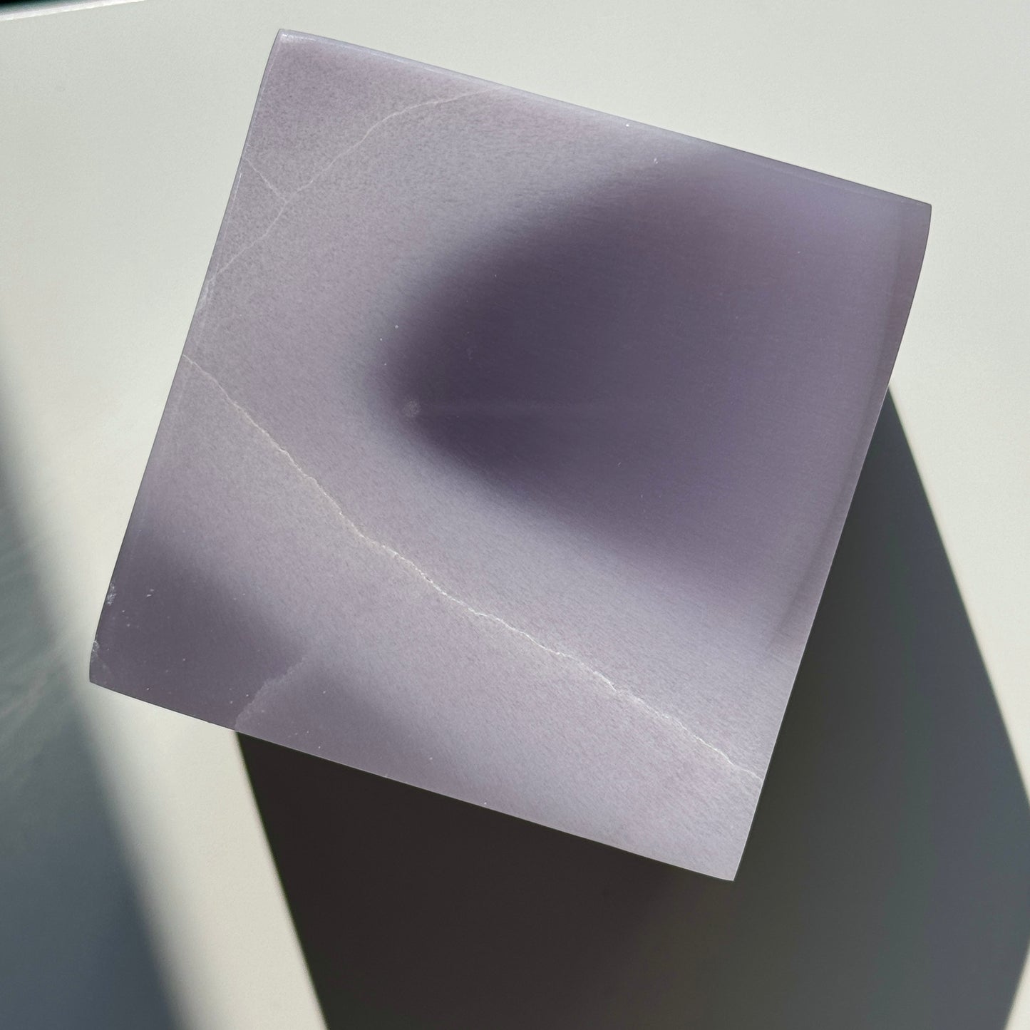 Lavender Ytrium Fluorite Cube L #6