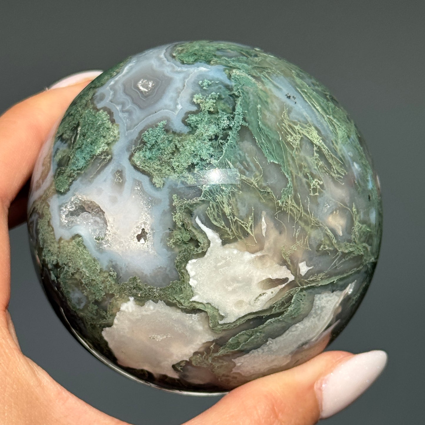 Moss Agate Sphere #3