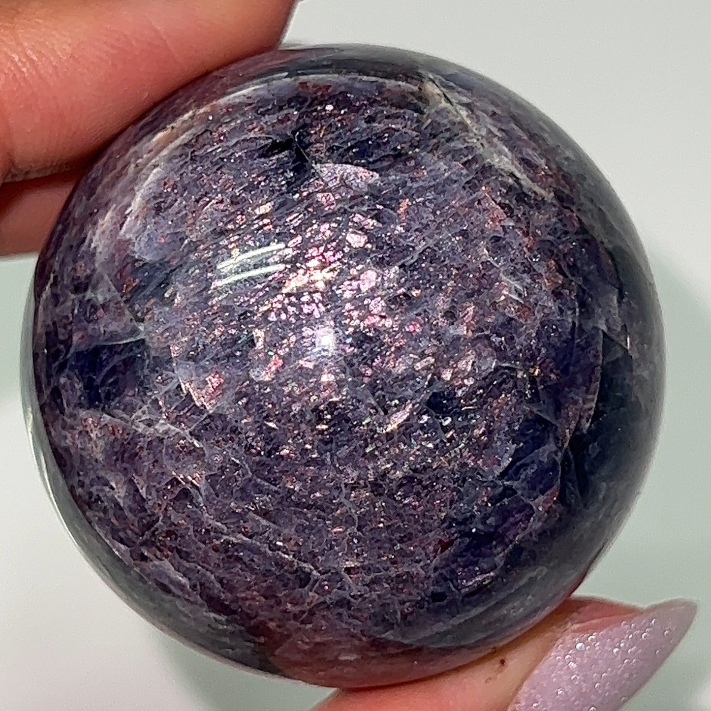 Bloodshot Iolite Spheres