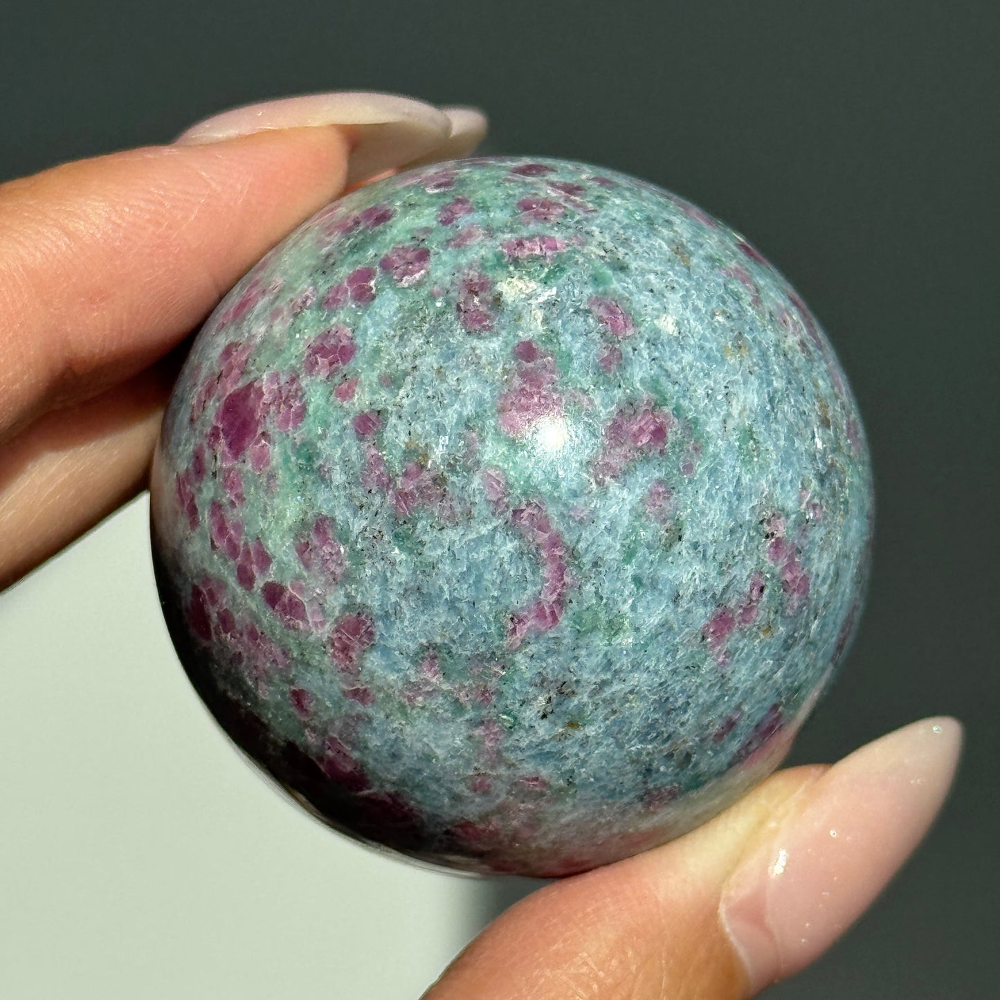 Ruby Fuchsite Kyanite Sphere #4