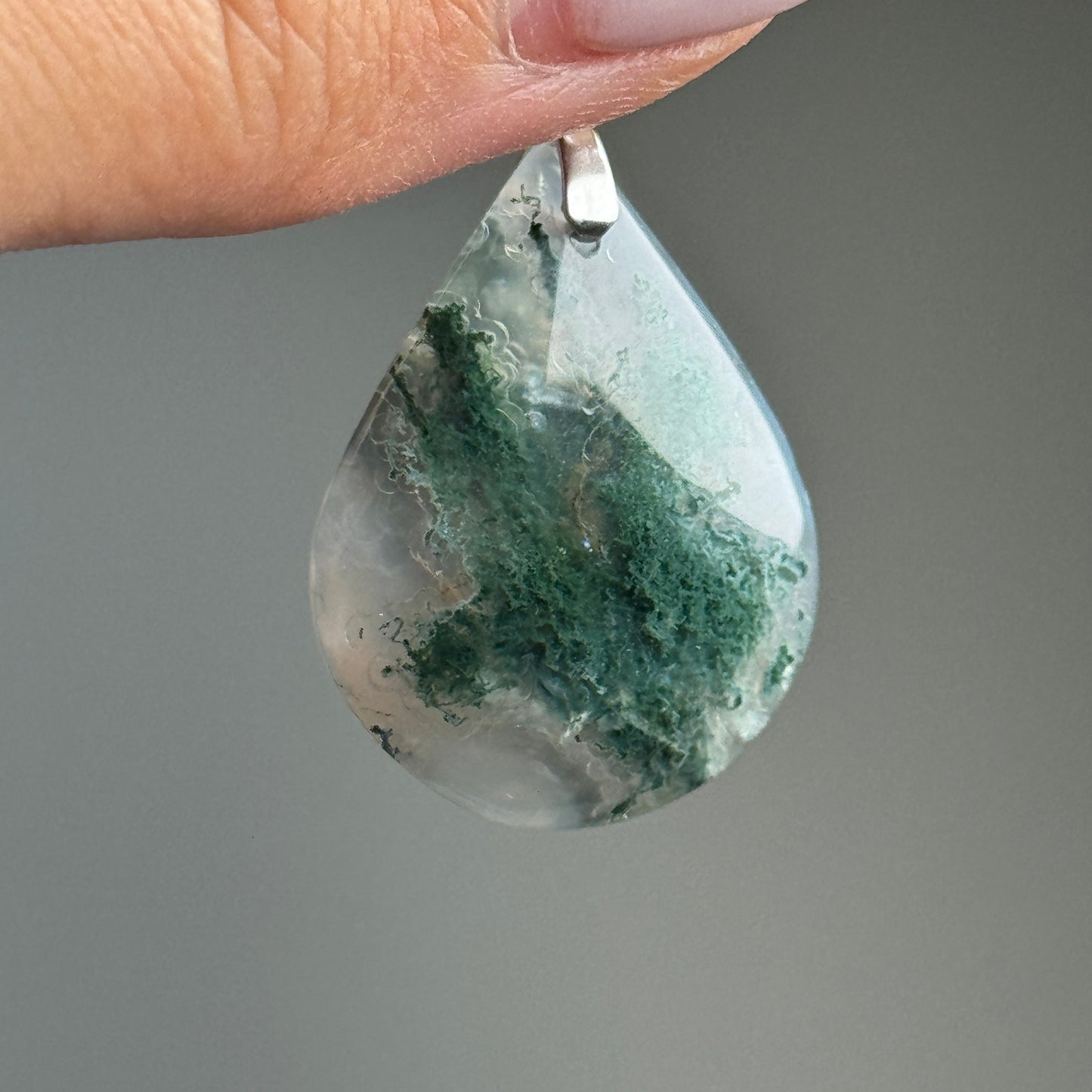 Moss Agate Pendant (M)