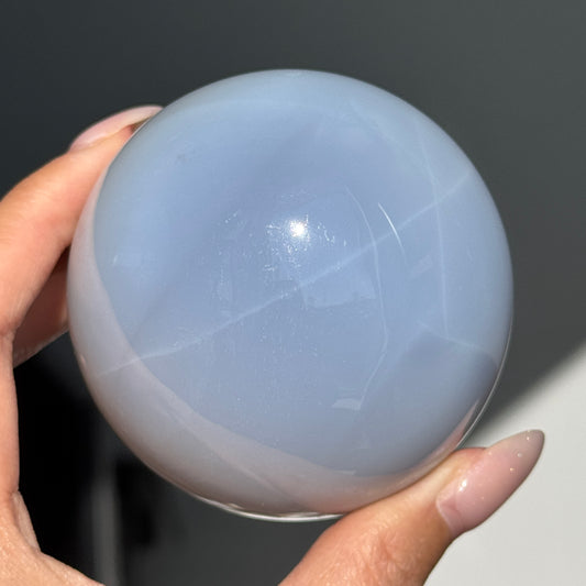Blue Chalcedony Sphere #3