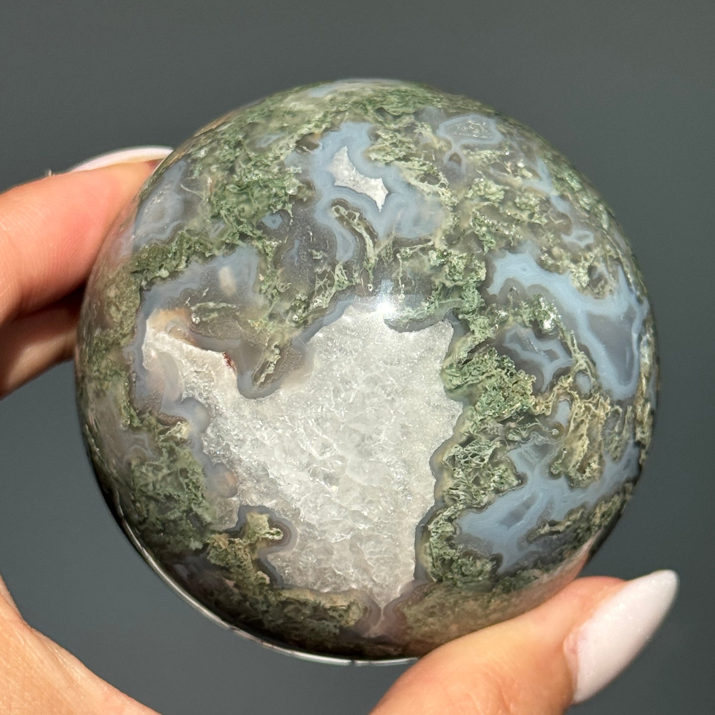 Moss Agate Sphere #5