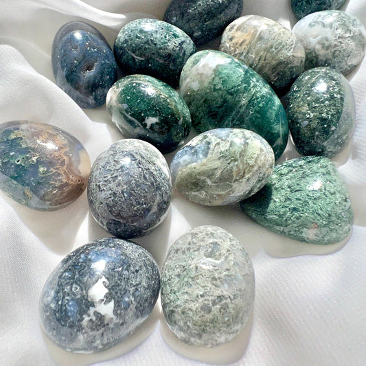 Moss Agate Tumbles