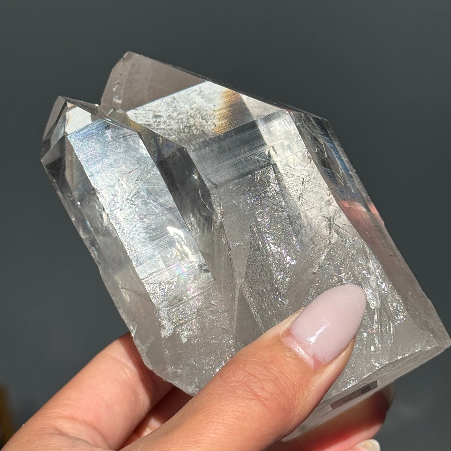 Lemurian Quartz Half Polished Tower #8
