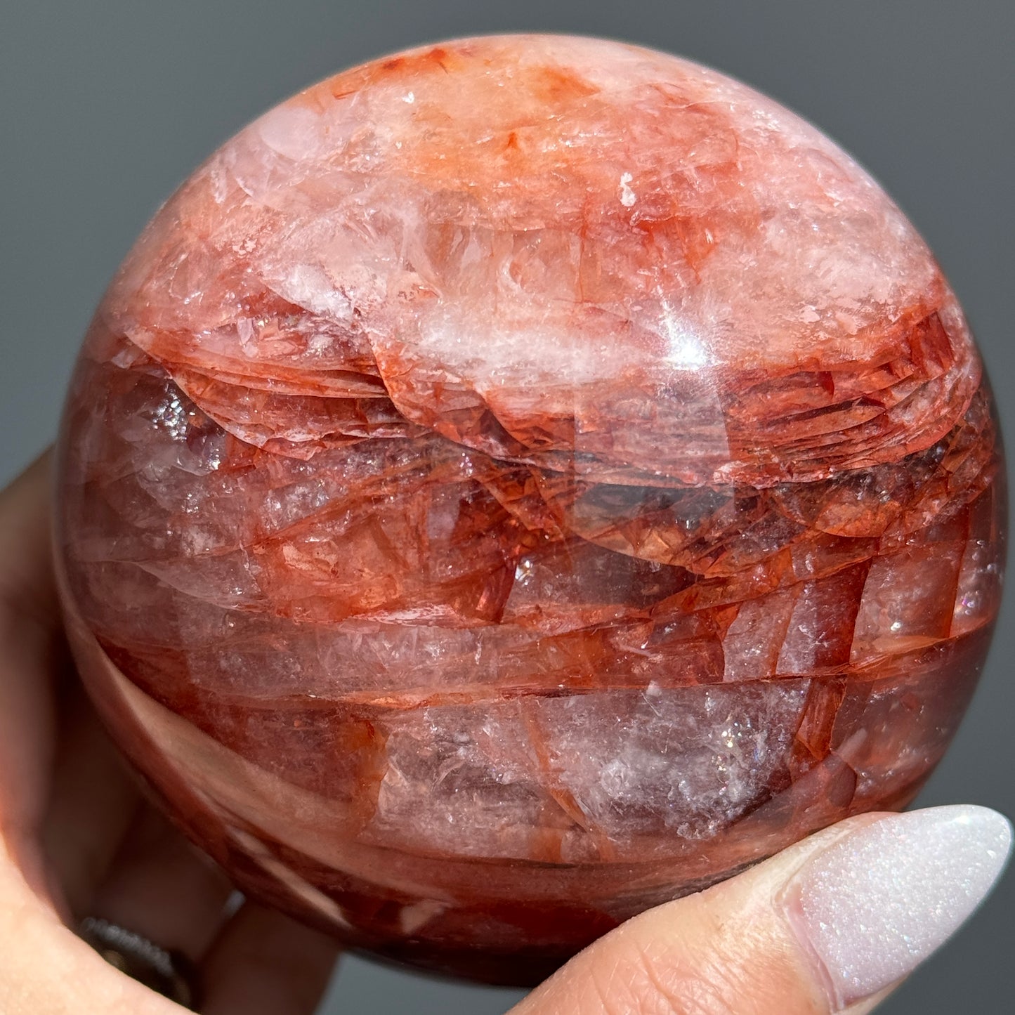Fire Quartz Sphere #2