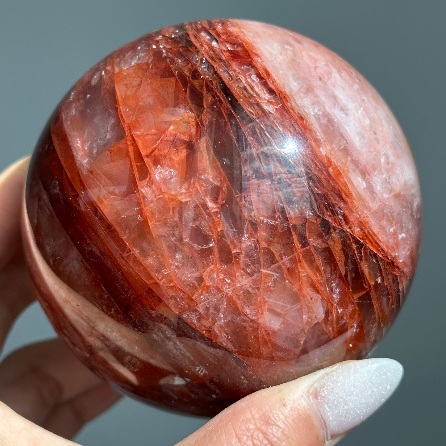 Fire Quartz Sphere #2