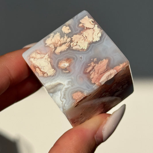Cotton Candy Agate Cube (S) #2