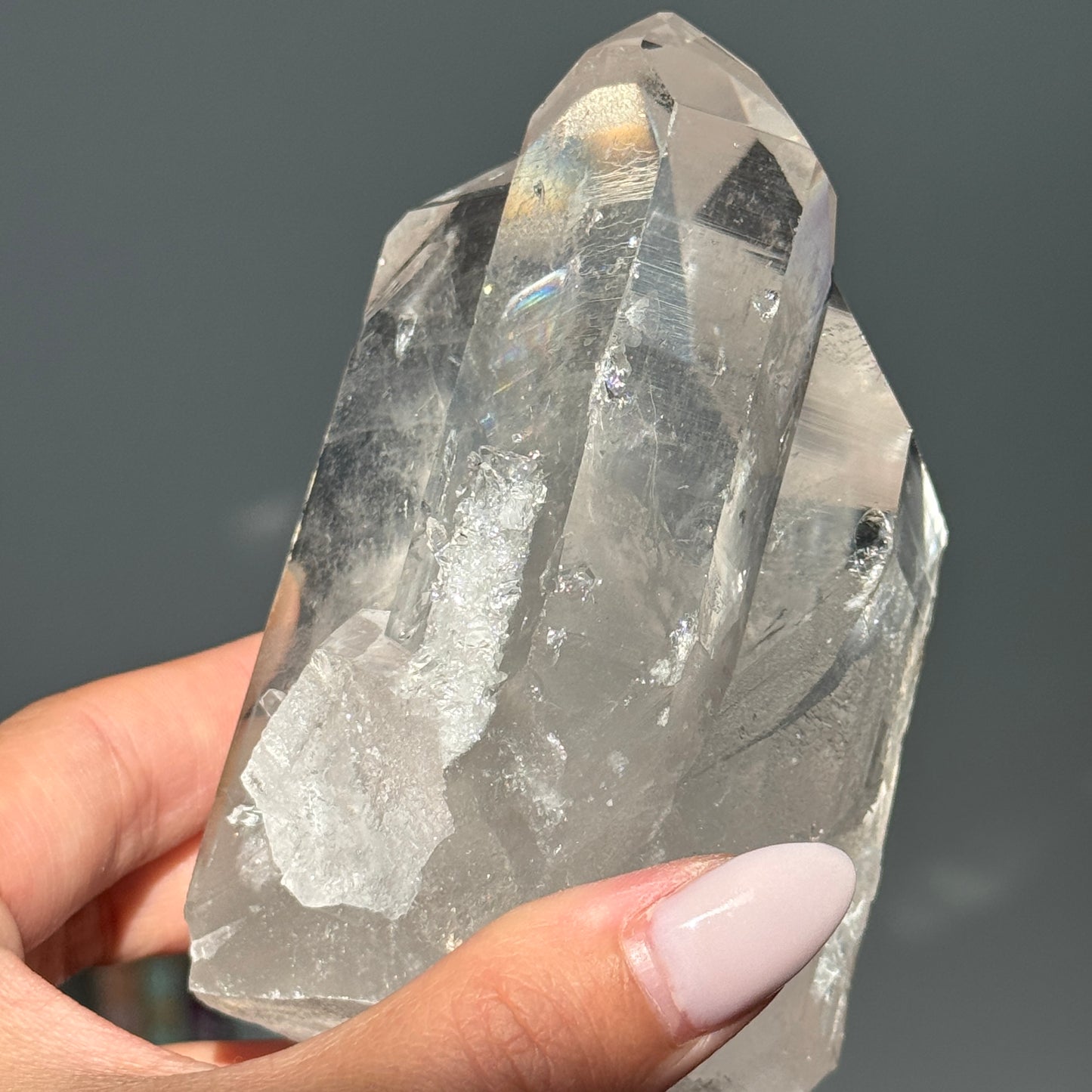 Lemurian Quartz Half Polished Tower #8