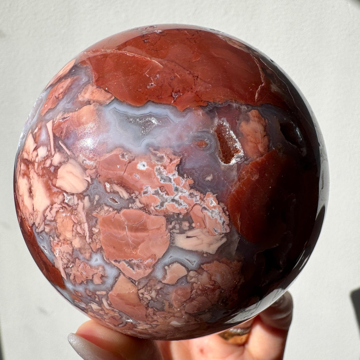Cotton Candy Agate Sphere #13