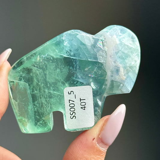 Durango Fluorite Buffalo Carving #5