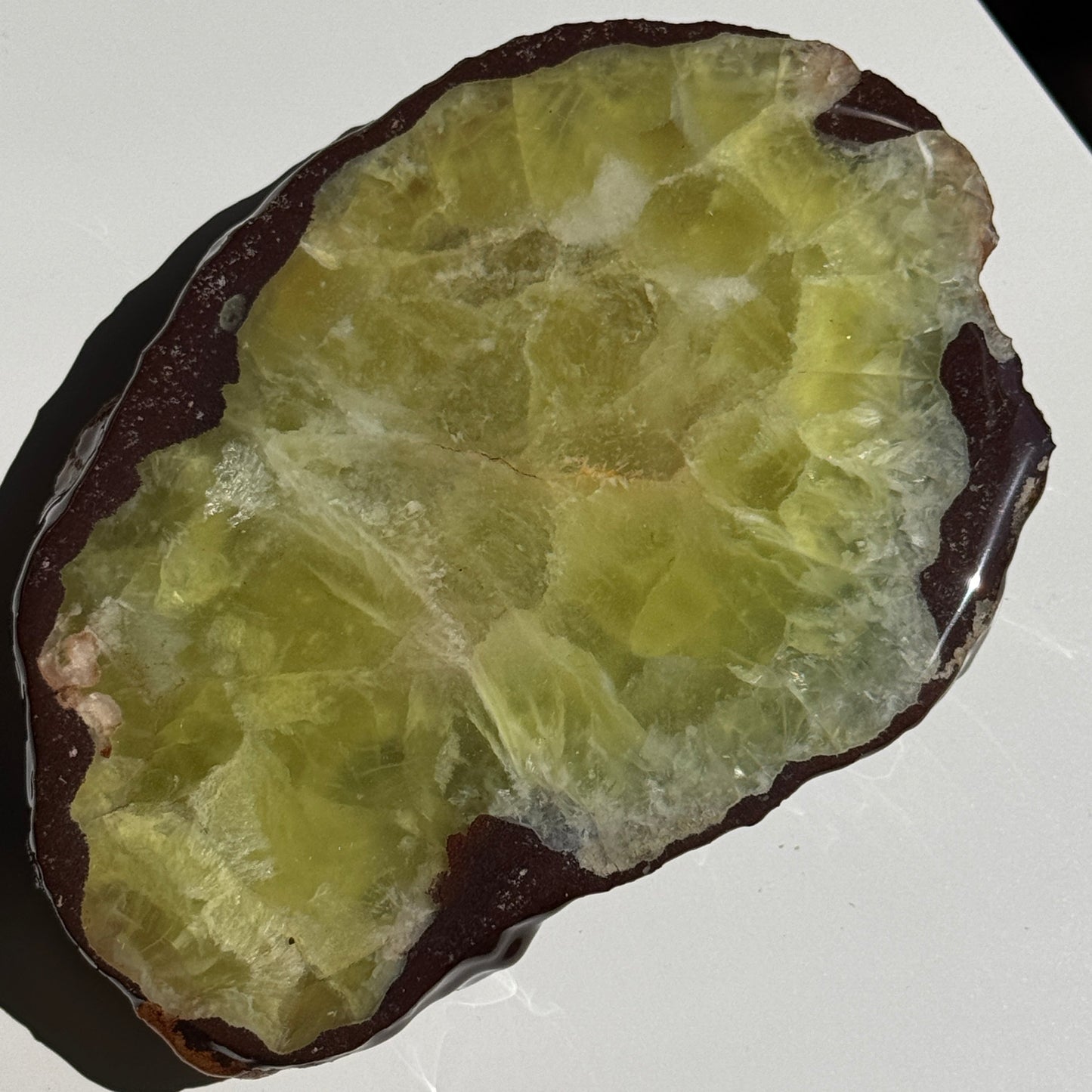 Australian Prehnite Half Polished #7
