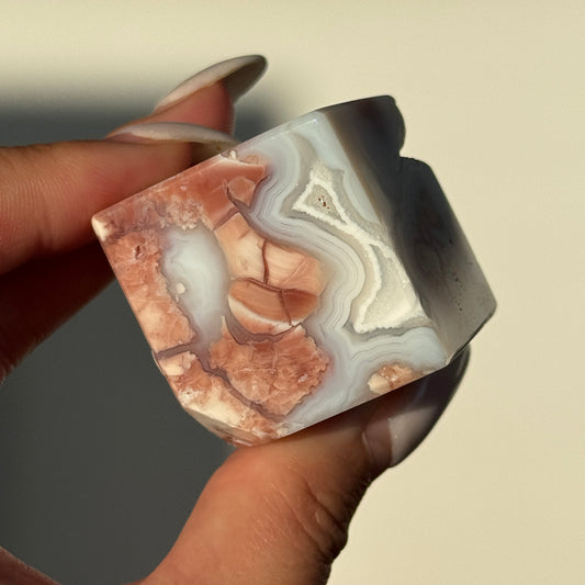 Cotton Candy Agate Cube (S) #9